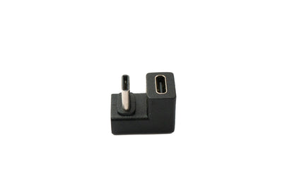 SYSTEM-S USB 3.1 Adapter Typ C Stecker zu Buchse U Turn 180° Winkel Kabel 5 Gbit/s 100W