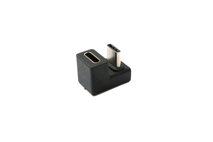 SYSTEM-S USB 3.1 Adapter Typ C Stecker zu Buchse U Turn 180° Winkel Kabel 5 Gbit/s 100W