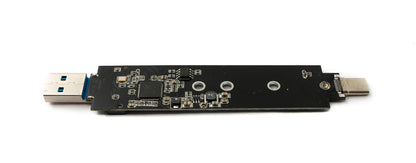 SYSTEM-S NVME M-key M.2 NGFF adapter to USB 3.1 Type C &amp; 3.0 Type A connector for SATA SSD