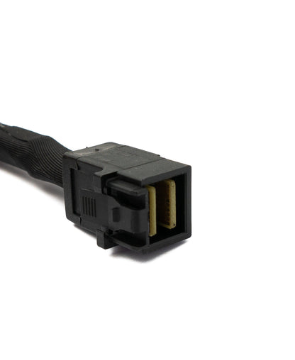 SYSTEM-S SFF-8643 Kabel 50 cm Mini SAS HD Stecker zu Stecker High Density geflochten für Festplatte