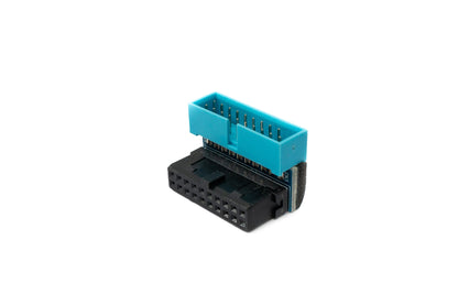 SYSTEM-S USB 3.0 Adapter 20 Pin Stecker zu 19 Pin Buchse Motherboard Kabel 5 Gbit/s 100W