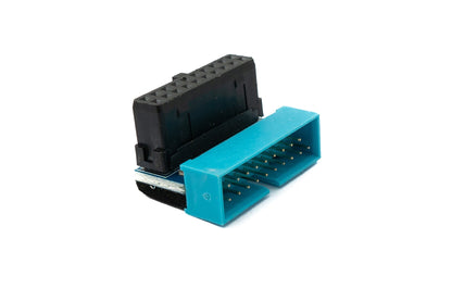 SYSTEM-S USB 3.0 adapter 20 pin male to 19 pin female motherboard cable 5 Gbit/s 100W