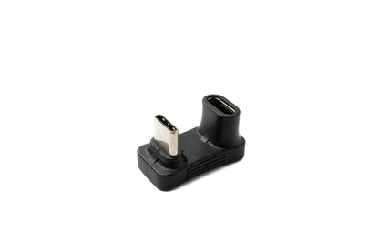 SYSTEM-S USB 3.1 Gen 2 Typ C Adapter Stecker zu Buchse U Turn 180° Winkel Kabel 10 Gbit/s 100W für Steam Deck
