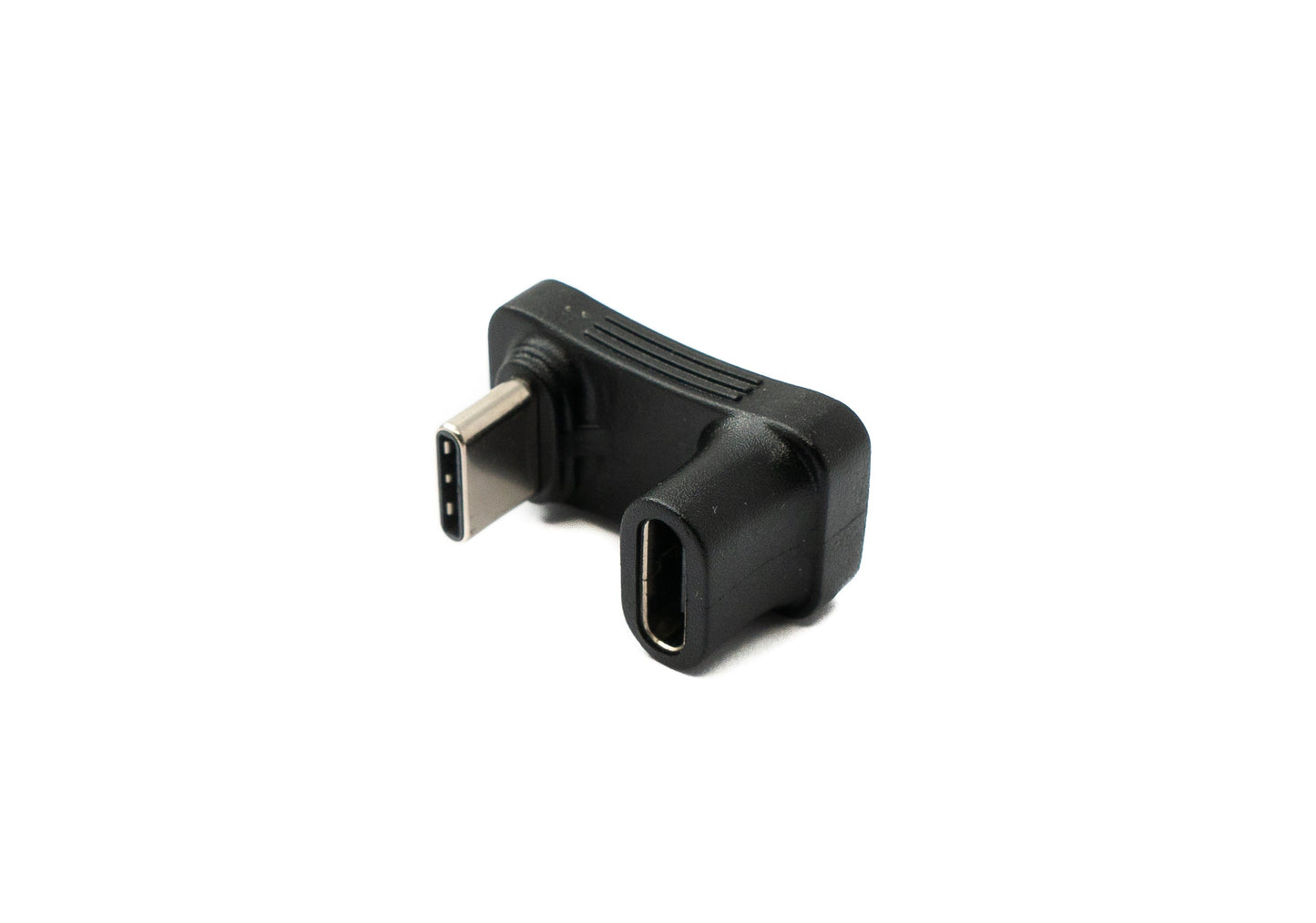 SYSTEM-S USB 3.1 Gen 2 Typ C Adapter Stecker zu Buchse U Turn 180° Winkel Kabel 10 Gbit/s 100W für Steam Deck