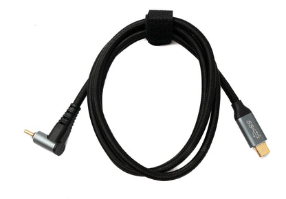 SYSTEM-S USB 3.1 Gen 2 Type C cable 100 cm male to male 10 Gbit/s 100W angle