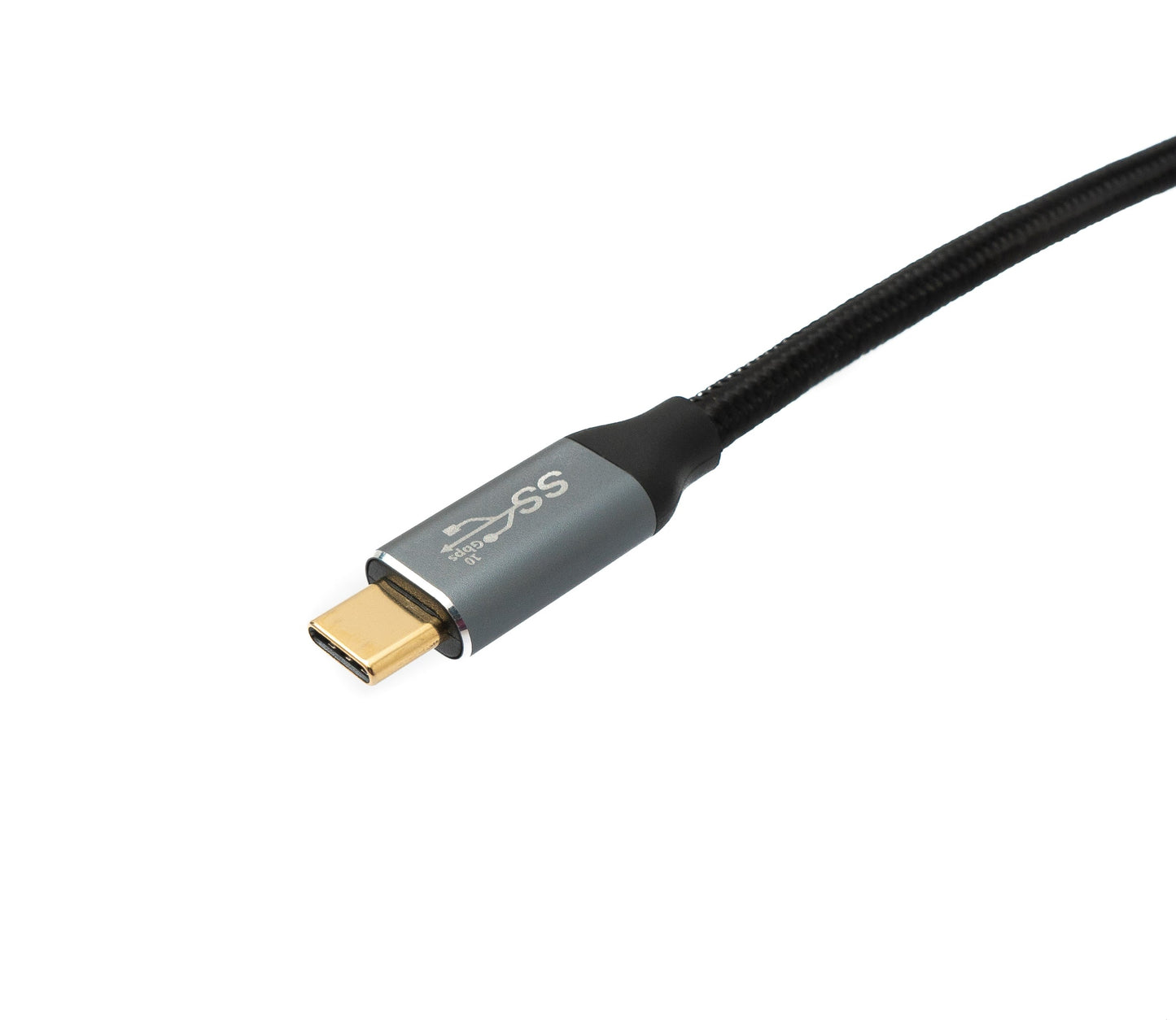 SYSTEM-S USB 3.1 Gen 2 Typ C Kabel 3 m Stecker zu Stecker 10 Gbit/s 100W Winkel