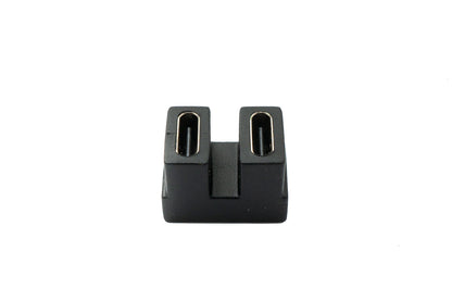 SYSTEM-S USB4 Typ C Adapter Buchse zu Buchse U Turn 180° Winkel Kabel 40 Gbit/s USB 4.0