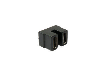 SYSTEM-S USB4 Typ C Adapter Buchse zu Buchse U Turn 180° Winkel Kabel 40 Gbit/s USB 4.0