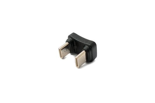 SYSTEM-S USB 3.1 Gen 2 Typ C Adapter Stecker zu Stecker U Turn 180° Winkel Kabel 10 Gbit/s 100W