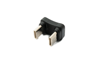 SYSTEM-S USB 3.1 Gen 2 Typ C Adapter Stecker zu Stecker U Turn 180° Winkel Kabel 10 Gbit/s 100W