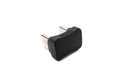SYSTEM-S USB 3.1 Gen 2 Typ C Adapter Stecker zu Stecker U Turn 180° Winkel Kabel 10 Gbit/s 100W