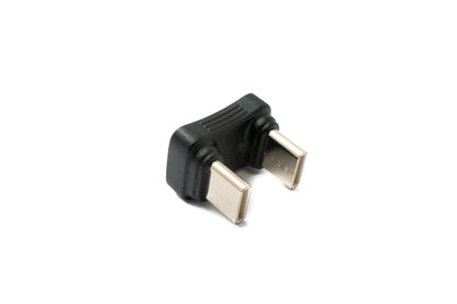 SYSTEM-S USB 3.1 Gen 2 Typ C Adapter Stecker zu Stecker U Turn 180° Winkel Kabel 10 Gbit/s 100W