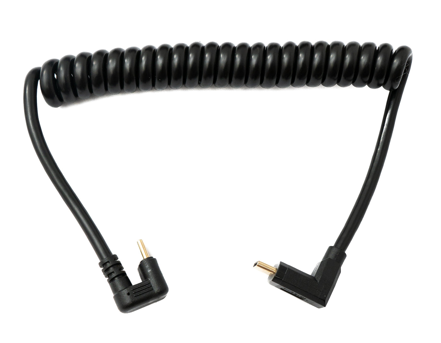 SYSTEM-S USB 3.1 Typ C Kabel 80 cm Stecker zu Stecker 5 Gbit/s Spirale U Turn 180° Winkel