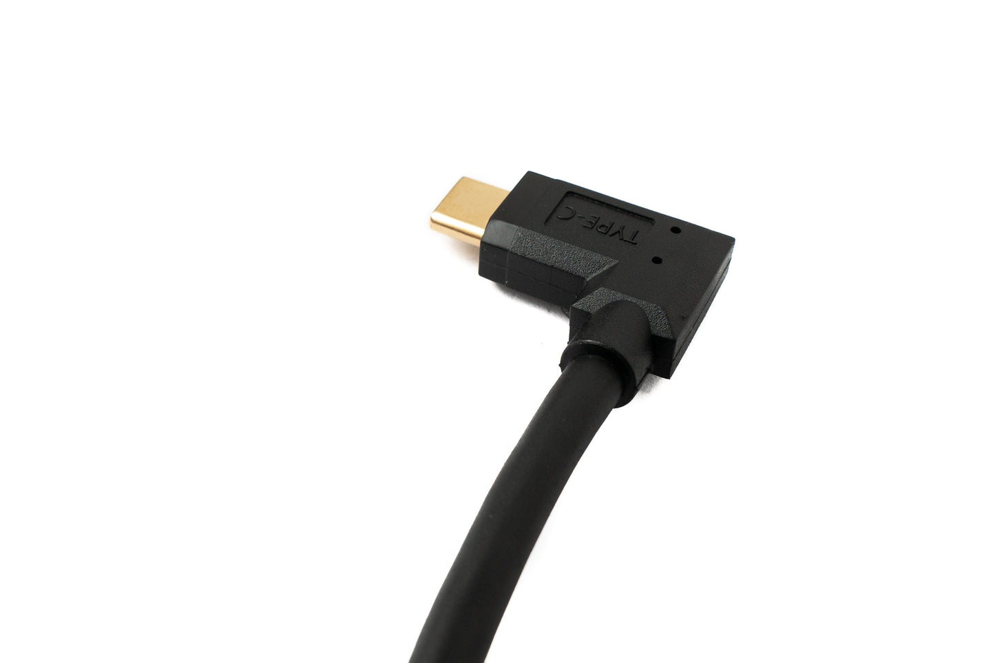 SYSTEM-S USB 3.1 Typ C Kabel 80 cm Stecker zu Stecker 5 Gbit/s Spirale U Turn 180° Winkel