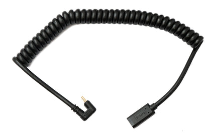 SYSTEM-S USB 3.1 Typ C Kabel 180 cm Stecker zu Buchse 5 Gbit/s Spirale U Turn 180° Winkel