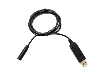 PCsensor Audio Kabel 100 cm Klinke 3,5 mm 2 polig Buchse zu USB 2.0 Typ A Stecker AUX in Schwarz