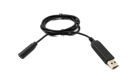 PCsensor Audio Kabel 100 cm Klinke 3,5 mm 2 polig Buchse zu USB 2.0 Typ A Stecker AUX in Schwarz