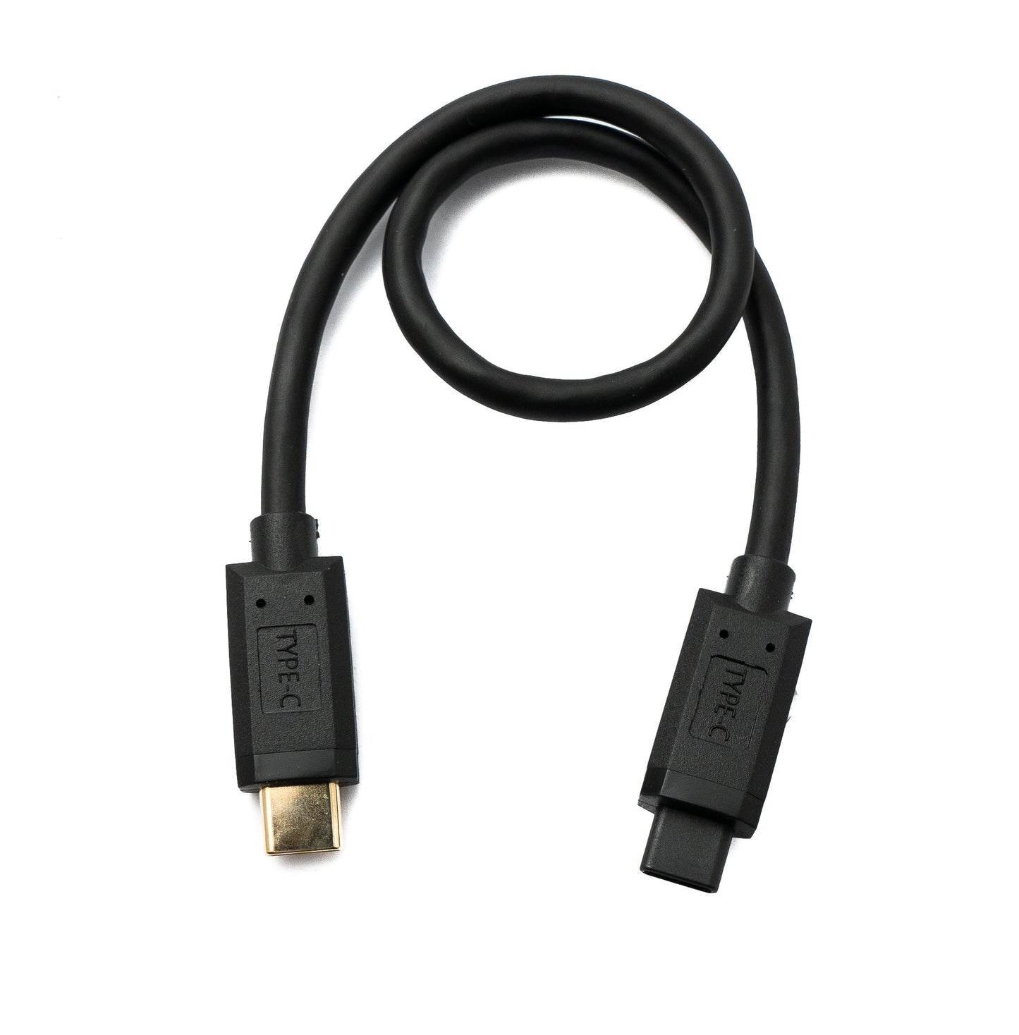 SYSTEM-S USB 3.1 Gen 2 Typ C Kabel 30 cm Stecker zu Stecker 10 Gbit/s 100W Kratz Schutz Winkel