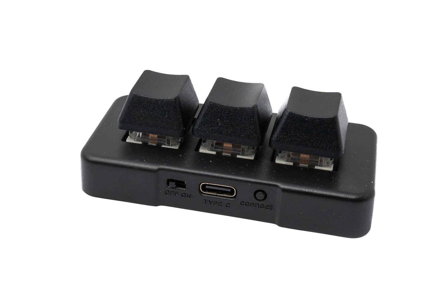 PCsensor USB HID Bluetooth Keypad 3 Tasten programmierbar mechanisch RGB LED PC Hotkeys Schwarz für osu!