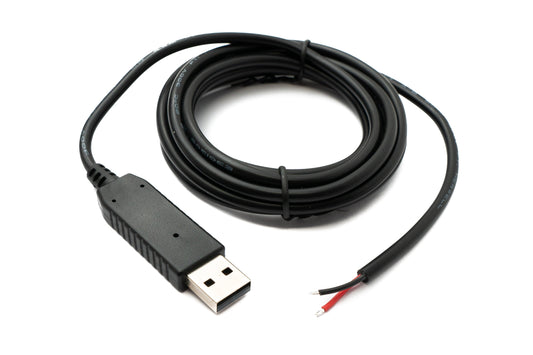 PCsensor USB 2.0 Kabel 2 m Typ A zu RS485 2 Pin Pigtail Draht in Schwarz