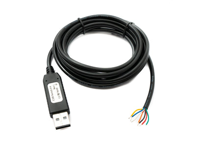 PCsensor USB 2.0 Kabel 2 m Typ A 7 Pin Pigtail Draht in Schwarz