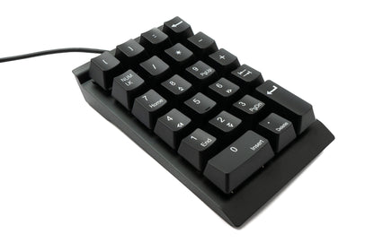 SYSTEM-S Numpad Ziffernblock 23 Tasten USB 2.0 Typ A mechanische Tastatur mit LED in Schwarz