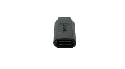 SYSTEM-S USB 3.1 Gen 2 Adapter Typ C Stecker zu Buchse 10 Gbit/s 100W Kratz Schutz Kabel in Schwarz