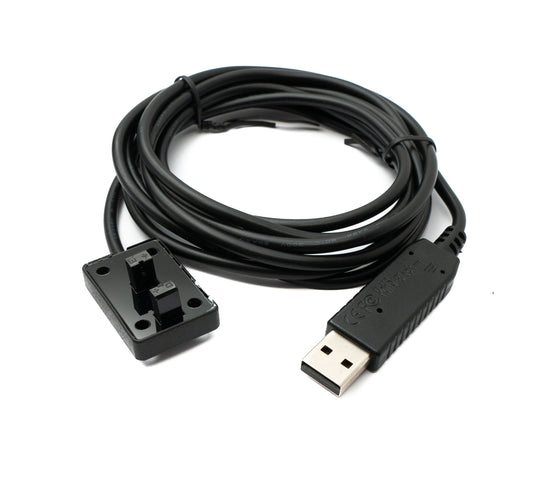 PCsensor USB 2.0 Kabel 2 m Typ A Stecker zu Photoelektrischer Infrarot Licht Schranke Sensor in Schwarz