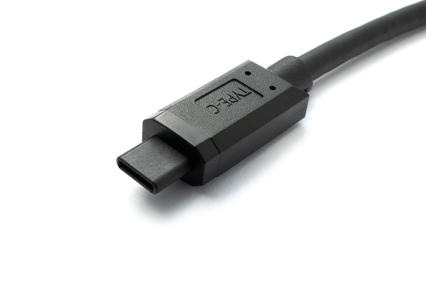SYSTEM-S USB 3.1 Gen 2 Typ C Kabel 30 cm Stecker zu Buchse 10 Gbit/s 100W Kratz Schutz Winkel