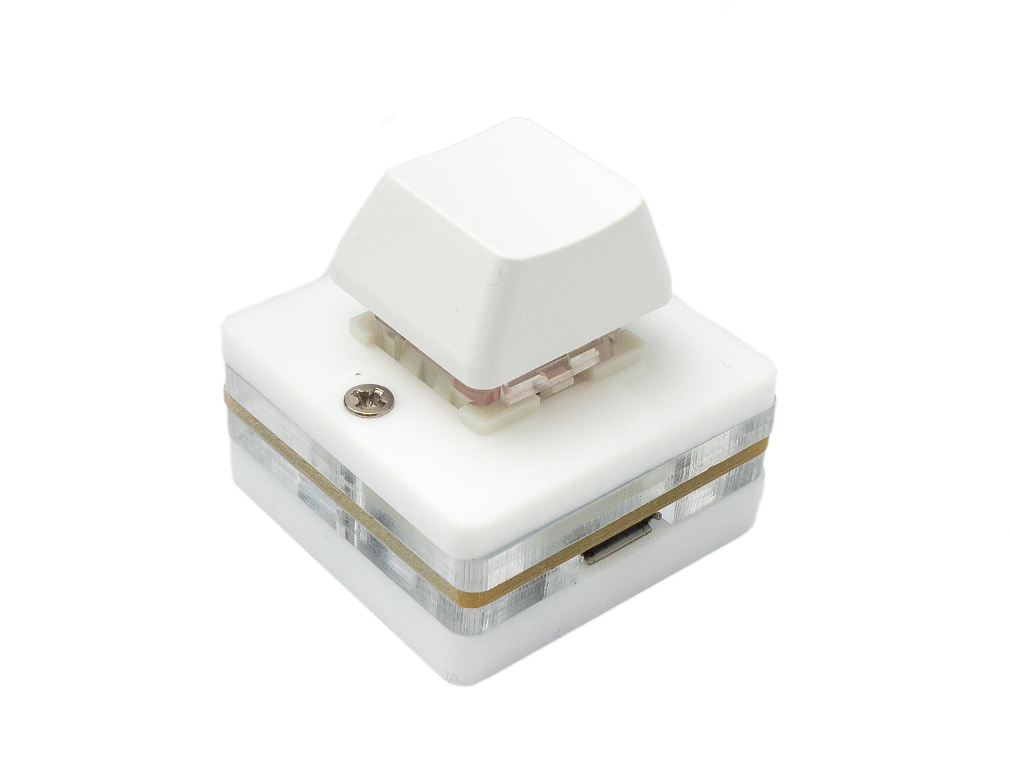 USB HID Mini Keypad 1 Taste programmierbar mechanisch RGB LED PC Hotkeys Weiß für osu!