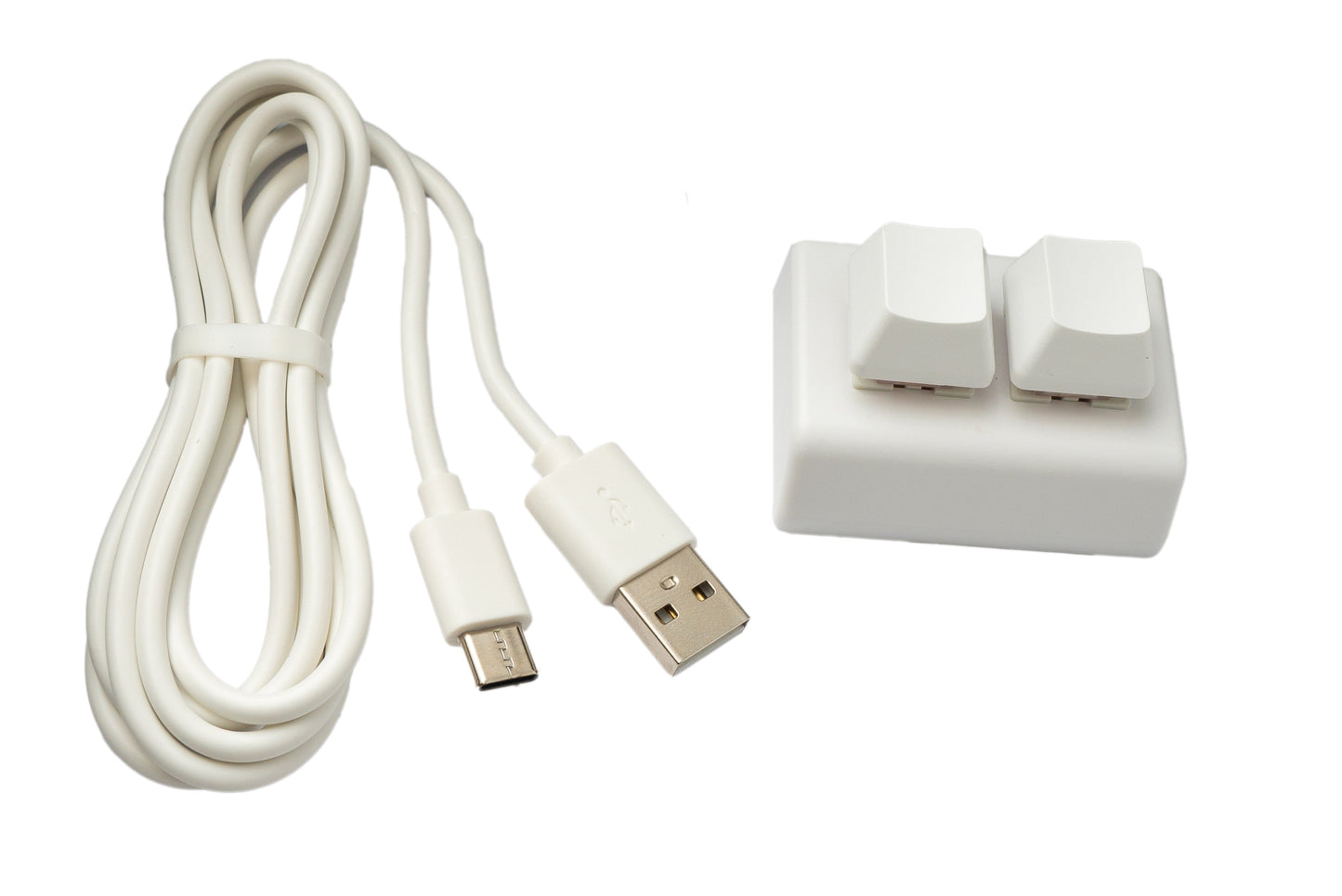 USB HID Mini Keypad 2 Tasten programmierbar mechanisch RGB LED PC Hotkeys Weiß für osu!