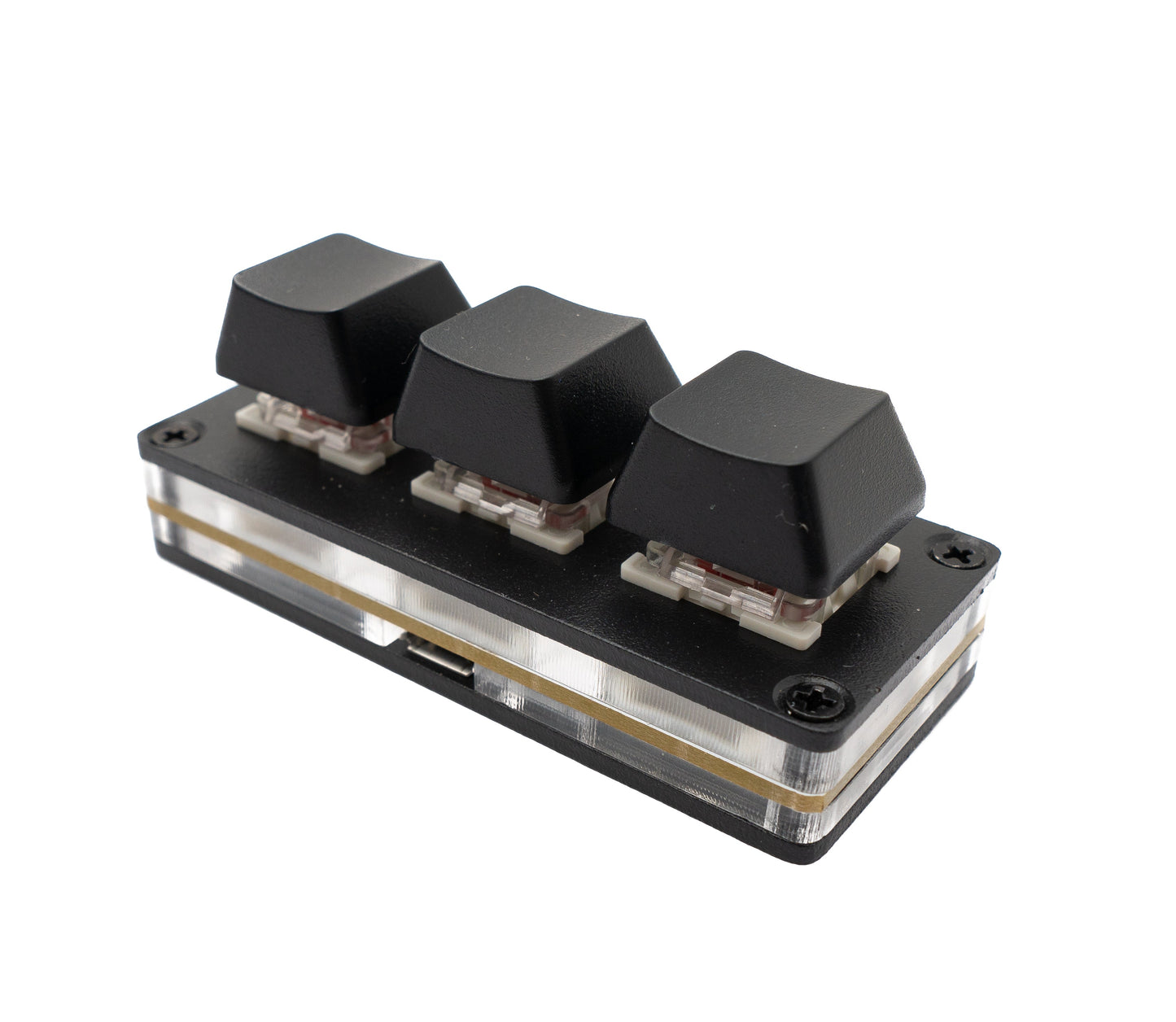 USB HID Mini Keypad 3 Tasten programmierbar mechanisch RGB LED PC Hotkeys Schwarz für osu!