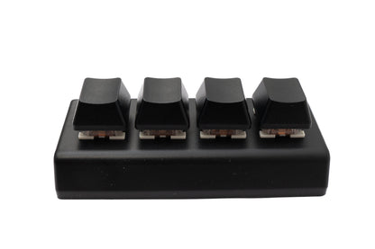 PCsensor USB HID Mini Keypad 4 Tasten programmierbar mechanisch RGB LED PC Hotkeys Schwarz für osu!