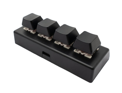 PCsensor USB HID Mini Keypad 4 Tasten programmierbar mechanisch RGB LED PC Hotkeys Schwarz für osu!