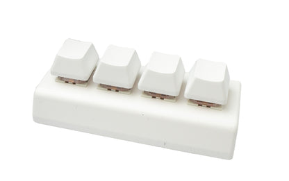 PCsensor USB HID Mini Keypad 4 Tasten programmierbar mechanisch RGB LED PC Hotkeys Weiß für osu!