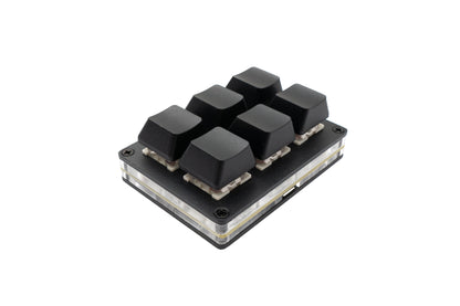 PCsensor USB HID Mini Keypad 6 Tasten programmierbar mechanisch RGB LED PC Hotkeys Schwarz für osu!