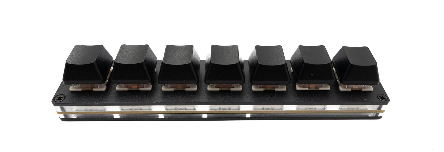 USB HID Mini Keypad 7 Tasten programmierbar mechanisch RGB LED PC Hotkeys Schwarz für osu!