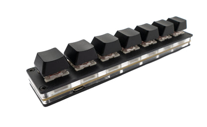 USB HID Mini Keypad 7 Tasten programmierbar mechanisch RGB LED PC Hotkeys Schwarz für osu!