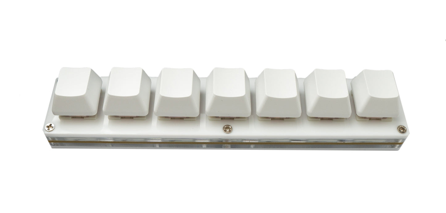 USB HID Mini Keypad 7 Tasten programmierbar mechanisch RGB LED PC Hotkeys Weiß für osu!