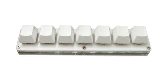 USB HID Mini Keypad 7 Tasten programmierbar mechanisch RGB LED PC Hotkeys Weiß für osu!