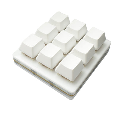 USB HID Mini Keypad 9 Tasten programmierbar mechanisch RGB LED PC Hotkeys Weiß für osu!