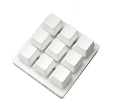 USB HID Mini Keypad 9 Tasten programmierbar mechanisch RGB LED PC Hotkeys Weiß für osu!