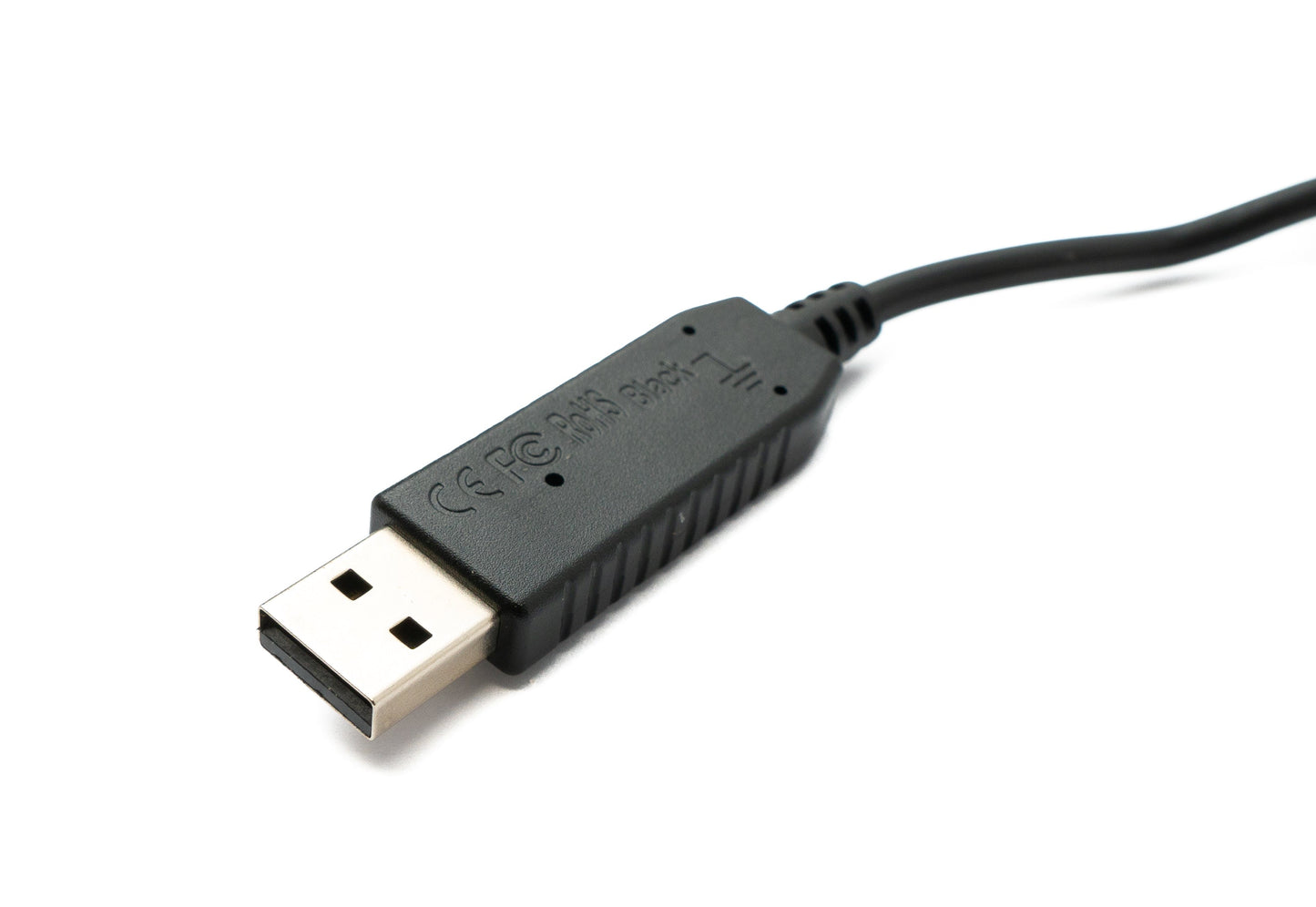 PCsensor Audio Kabel 100 cm Klinke 6,35 mm 2 polig Buchse zu USB 2.0 Typ A Stecker AUX in Schwarz