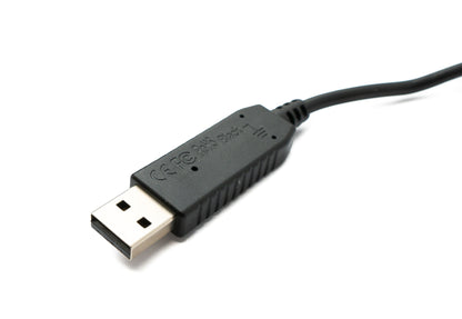 PCsensor Audio Kabel 100 cm Klinke 6,35 mm 2 polig Buchse zu USB 2.0 Typ A Stecker AUX in Schwarz