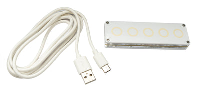 USB HID Mini Touch Keypad 5 Tasten programmierbar mechanisch RGB LED PC Hotkeys in Weiß