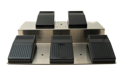 PCsensor USB Fußpedal 5 mechanische Tasten Typ A Fuß Pedal für PC Hotkeys in Grau Schwarz