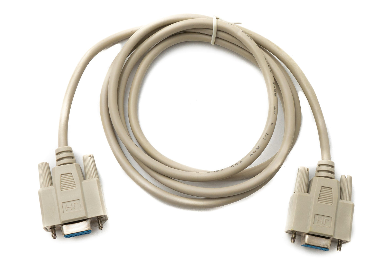 SYSTEM-S D Sub Kabel 150 cm 9 Pin Buchse zu Buchse RS232 DB9 in Grau