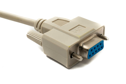 SYSTEM-S D Sub Kabel 150 cm 9 Pin Buchse zu Buchse RS232 DB9 in Grau