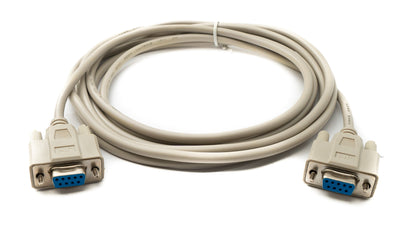 SYSTEM-S D Sub Kabel 3 m 9 Pin Buchse zu Buchse RS232 DB9 in Grau