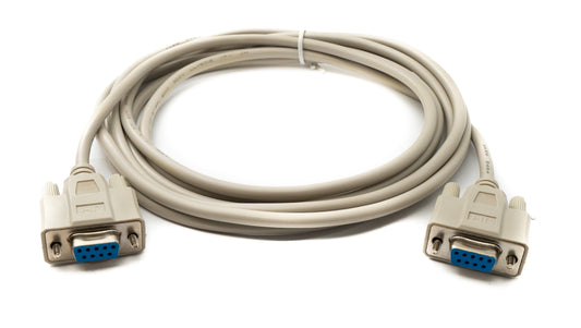 SYSTEM-S D Sub Kabel 3 m 9 Pin Buchse zu Buchse RS232 DB9 in Grau